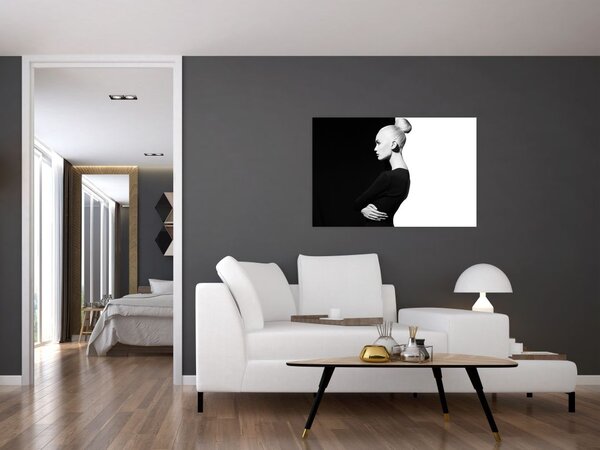 Slika - Ženska à la jin in jang (90x60 cm)