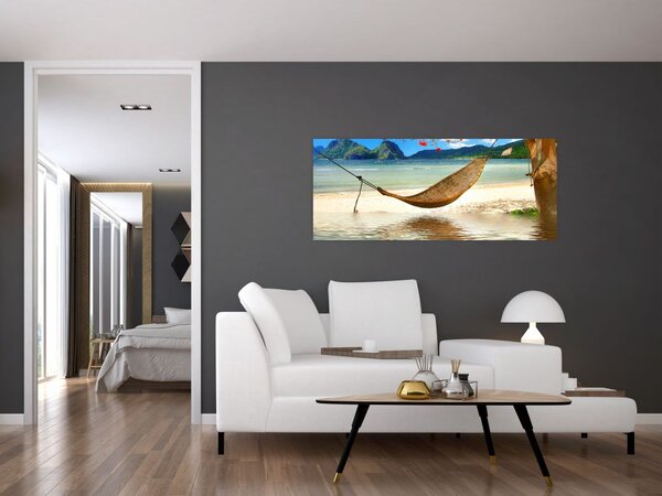 Slika - Sprostite se na plaži (120x50 cm)