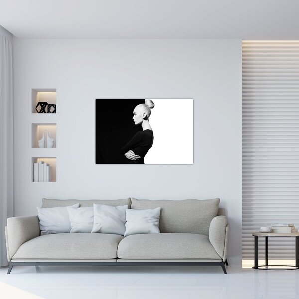 Slika - Ženska à la jin in jang (90x60 cm)