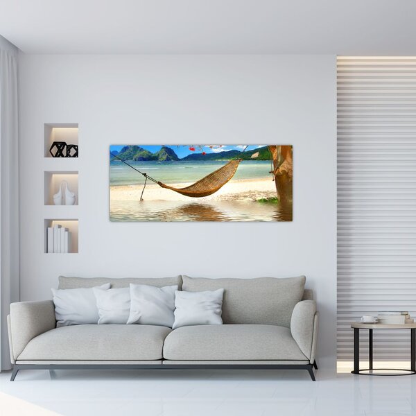 Slika - Sprostite se na plaži (120x50 cm)