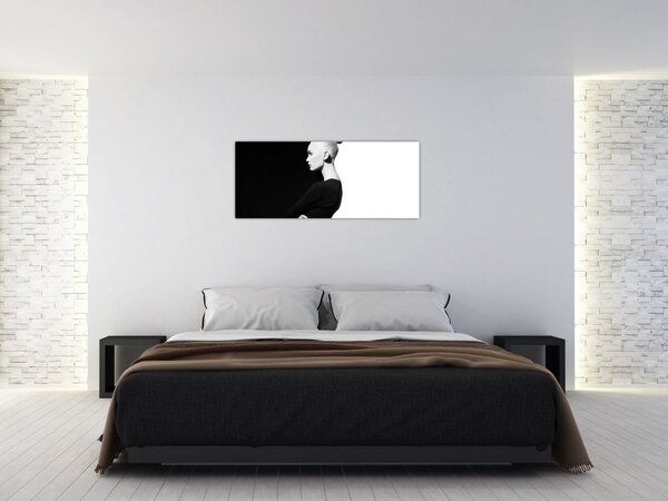 Slika - Ženska à la jin in jang (120x50 cm)