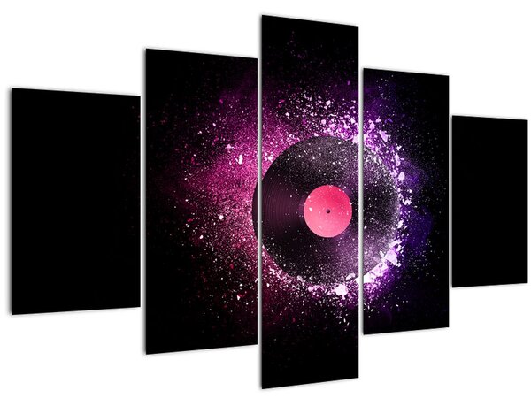 Slika - Vinilna plošča v roza-vijolični barvi (150x105 cm)