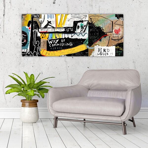 Slika - Grafiti (120x50 cm)