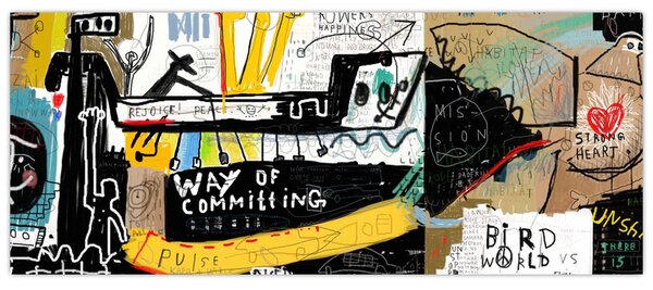 Slika - Grafiti (120x50 cm)