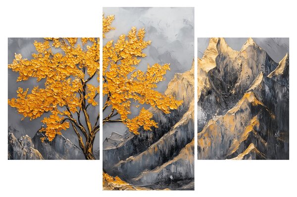 Slika – Zlatno drvo u planinama (90x60 cm)
