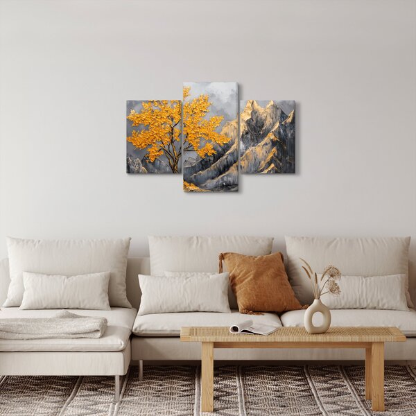 Slika – Zlatno drvo u planinama (90x60 cm)