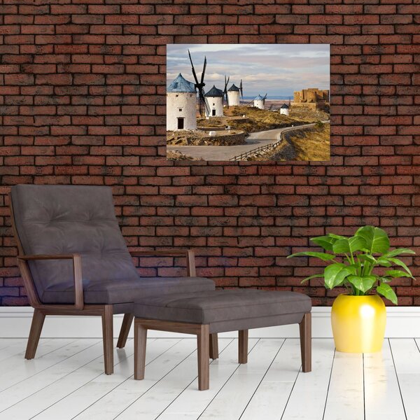 Slika - Mlini na veter Consuegra, Španija (70x50 cm)