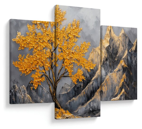 Slika – Zlatno drvo u planinama (90x60 cm)