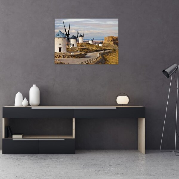 Slika - Mlini na veter Consuegra, Španija (70x50 cm)
