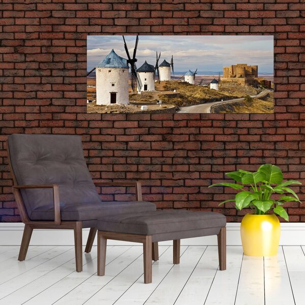 Slika - Mlini na veter Consuegra, Španija (120x50 cm)