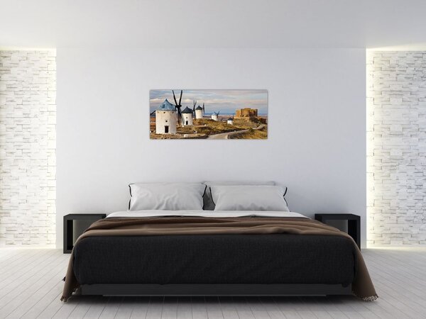 Slika - Mlini na veter Consuegra, Španija (120x50 cm)