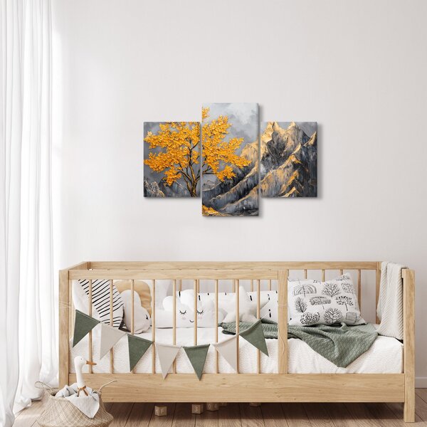 Slika – Zlatno drvo u planinama (90x60 cm)