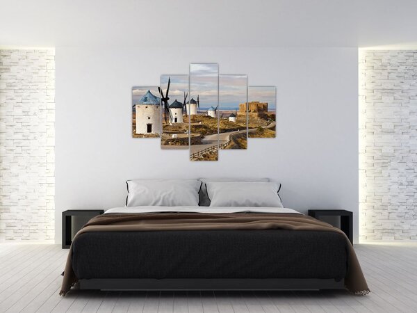 Slika - Mlini na veter Consuegra, Španija (150x105 cm)
