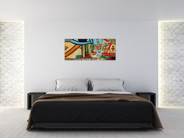Slikanje z egipčanskimi motivi (120x50 cm)