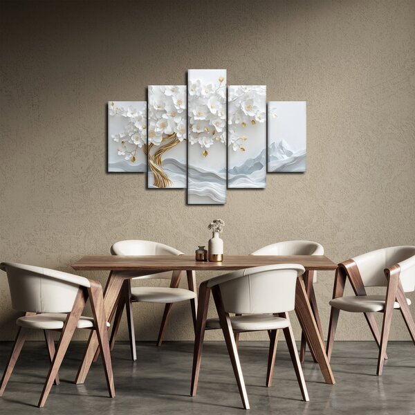 Slika – 3D elegantno drvo života (150x105 cm)