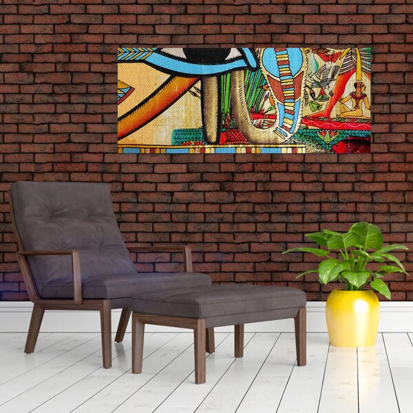 Slikanje z egipčanskimi motivi (120x50 cm)