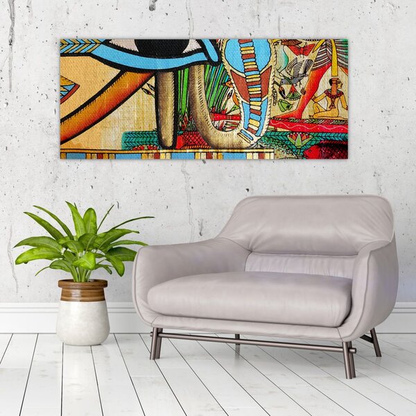 Slikanje z egipčanskimi motivi (120x50 cm)