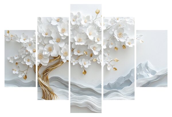 Slika – 3D elegantno drvo života (150x105 cm)