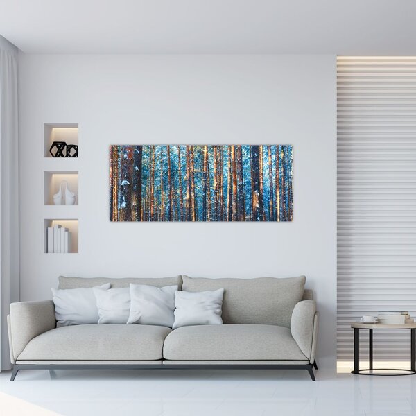 Slika - Zimski gozd (120x50 cm)