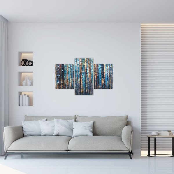 Slika - Zimski gozd (90x60 cm)