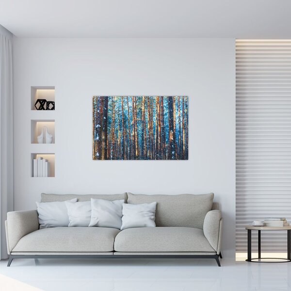 Slika - Zimski gozd (90x60 cm)