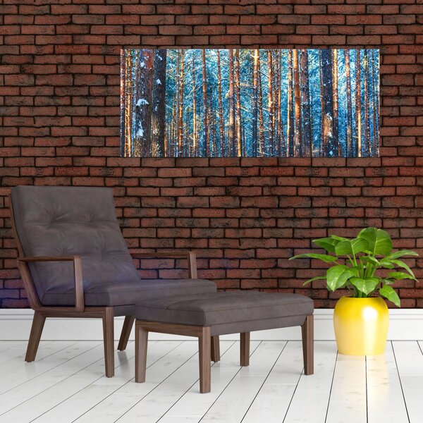 Slika - Zimski gozd (120x50 cm)