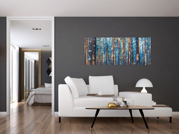 Slika - Zimski gozd (120x50 cm)