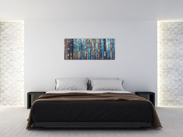 Slika - Zimski gozd (120x50 cm)
