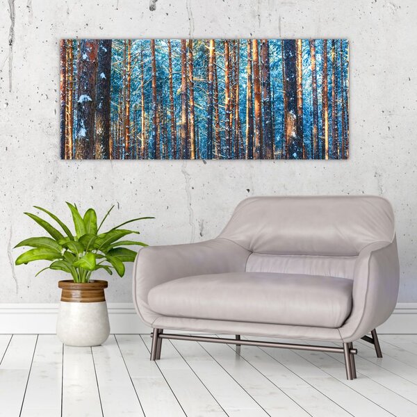 Slika - Zimski gozd (120x50 cm)