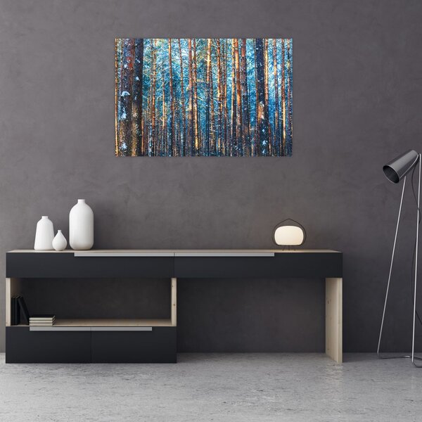 Slika - Zimski gozd (90x60 cm)