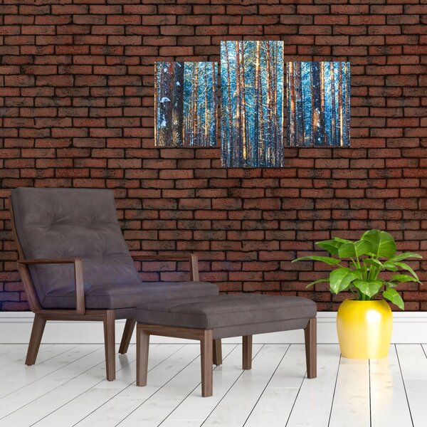 Slika - Zimski gozd (90x60 cm)