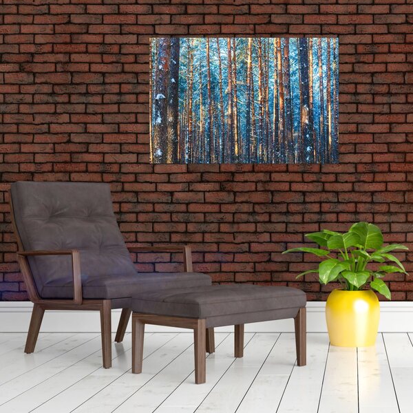 Slika - Zimski gozd (90x60 cm)
