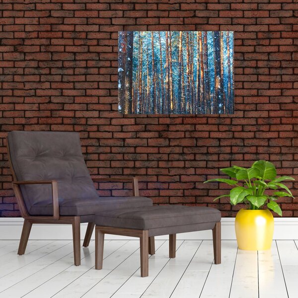 Slika - Zimski gozd (70x50 cm)