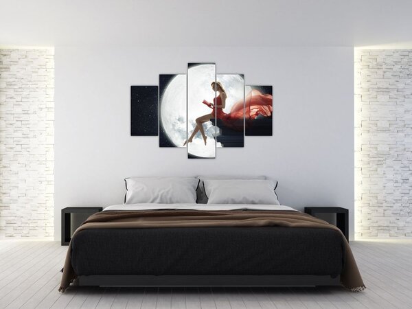 Slika - Ženska v mesečini (150x105 cm)