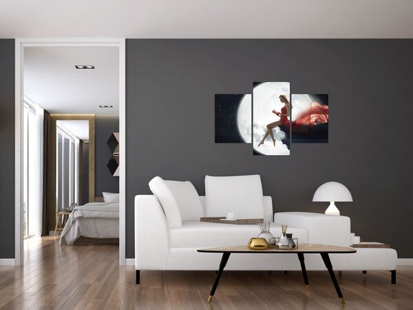 Slika - Ženska v mesečini (90x60 cm)