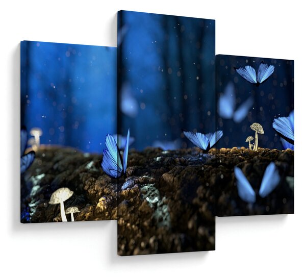 Slika plavih leptira (90x60 cm)