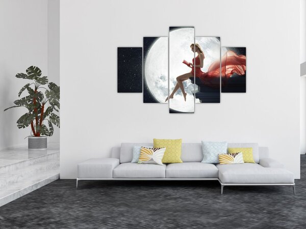 Slika - Ženska v mesečini (150x105 cm)