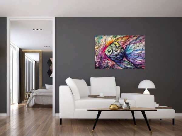 Slika - Pisane ribe (90x60 cm)