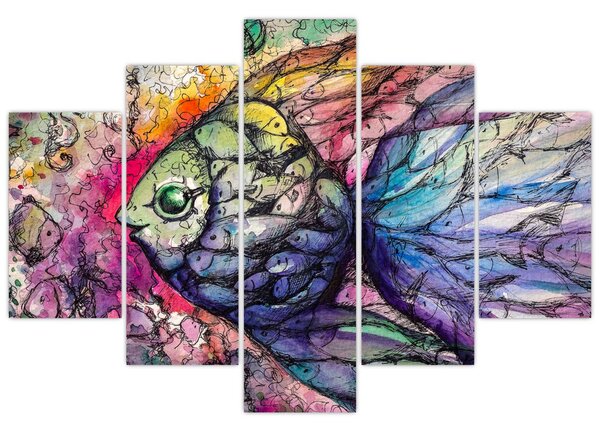 Slika - Pisane ribe (150x105 cm)