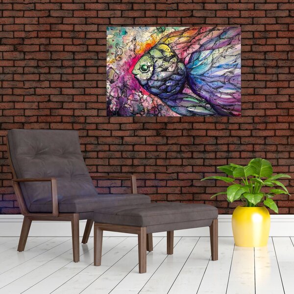 Slika - Pisane ribe (90x60 cm)