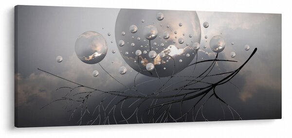 Slika apstraktnih kugli (120x50 cm)