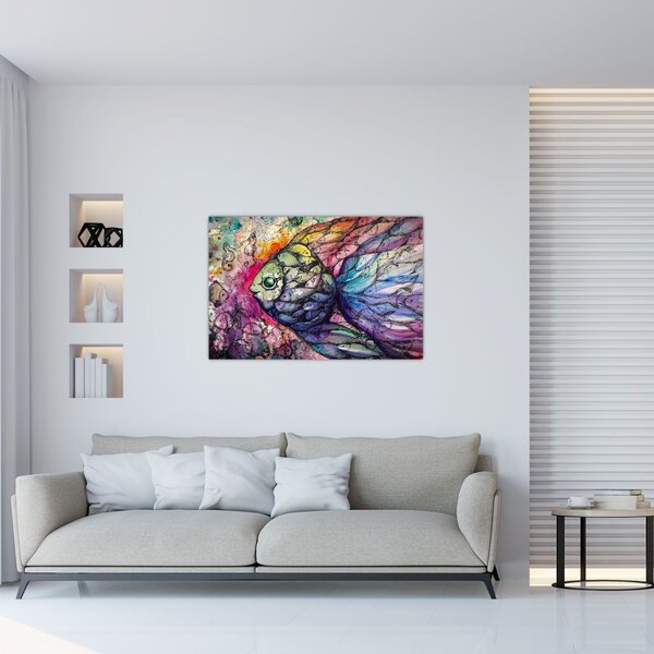 Slika - Pisane ribe (90x60 cm)