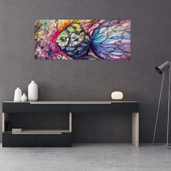 Slika - Pisane ribe (120x50 cm)