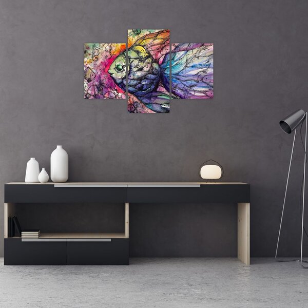 Slika - Pisane ribe (90x60 cm)
