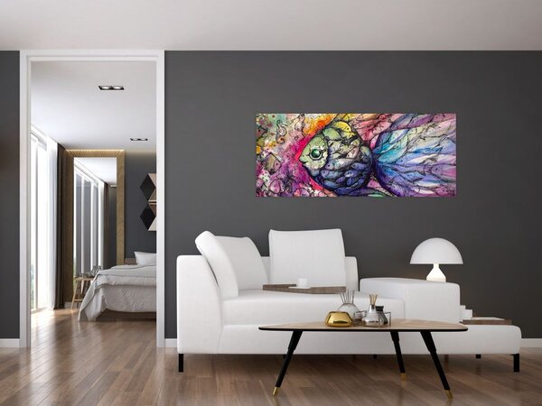 Slika - Pisane ribe (120x50 cm)