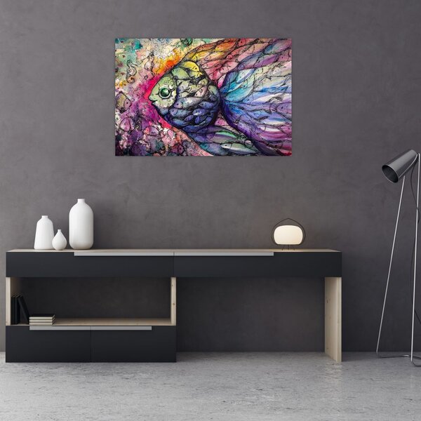 Slika - Pisane ribe (90x60 cm)