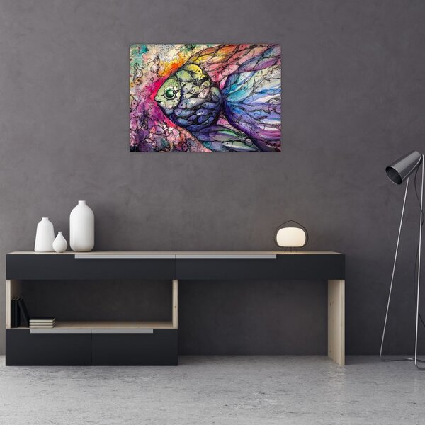 Slika - Pisane ribe (70x50 cm)