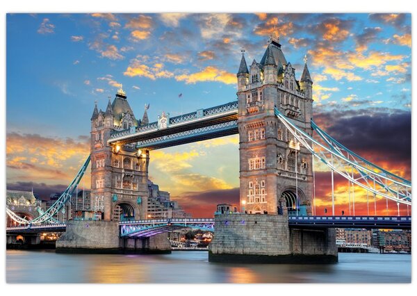 Slika - Tower Bridge, London, Anglija (90x60 cm)