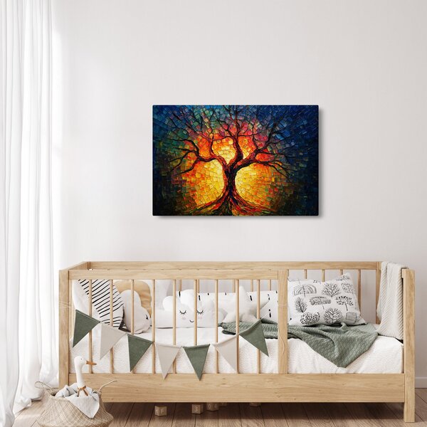 Slika - Stablo života u mozaiku (90x60 cm)
