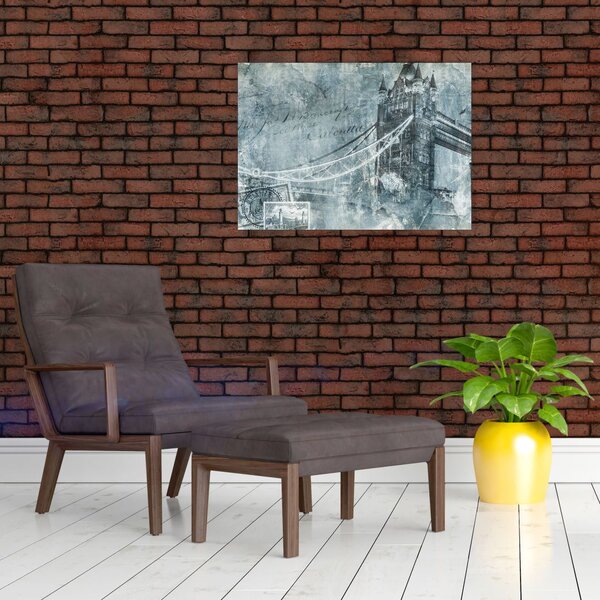 Slika - Tower Bridge v hladnih tonih (70x50 cm)